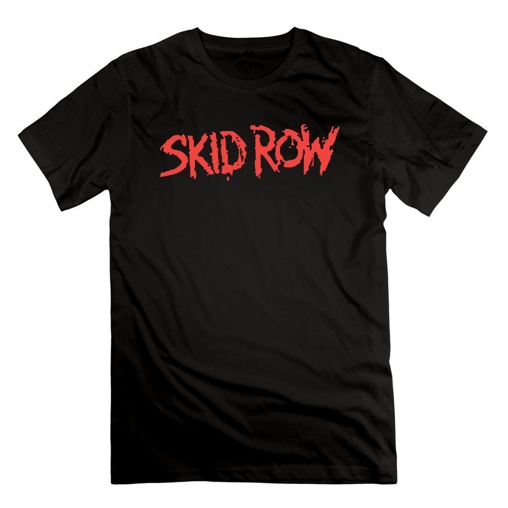 Abbas Man's Skid Row T-shirt XL Black