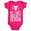 My First Hockey Season - Sports Fan Bodysuit (Pink, 18 Months) view 1