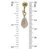 BETRESH gold plated pink ab crystal glass clip on earrings view 3