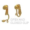 BETRESH gold plated pink ab crystal glass clip on earrings view 4