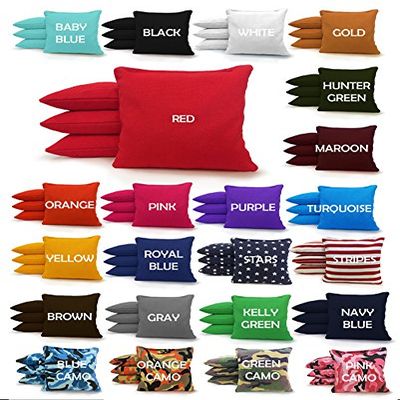 8 All Weather Cornhole Bags! Regulation Size and Weight! Resin Filled! 28 Colors You Pick! Handmade Johnson Enterprises, LLC