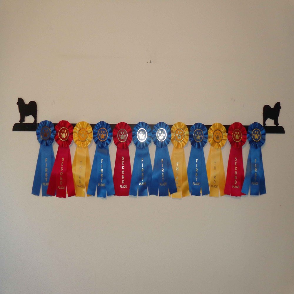 Showoff award racks - Dogs (Wall Mount, Samoyed)