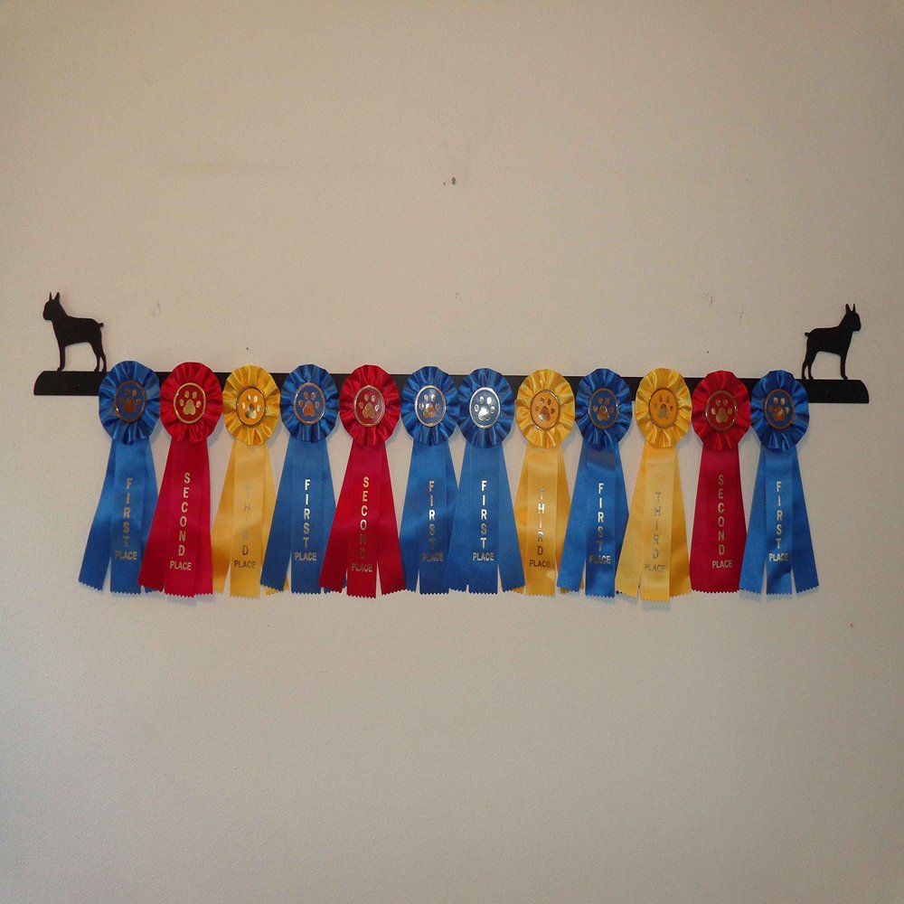 Showoff award racks - Dogs (Wall Mount, Boston Terrier)
