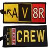AV8R Taxiway Sign Embroidered Luggage Tag view 1