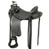 HILASON Rustic Black 16 in Western Horse Wade Saddle American Leather Ranch Roping Antique | Hand Tooled view 1