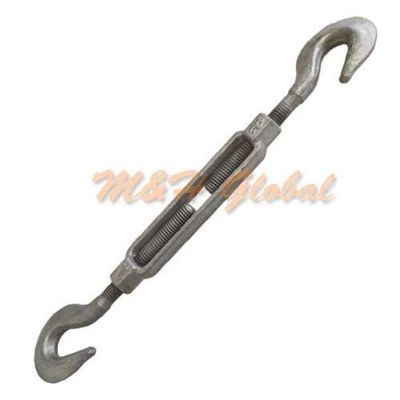 5/8" x 12" Hook Hook Turnbuckle Galvanized Drop Forged Steel Marine Boat Sail