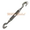 5/8" x 12" Hook Hook Turnbuckle Galvanized Drop Forged Steel Marine Boat Sail view 1