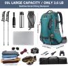 G4Free 50L Hiking Backpack Waterproof Daypack Outdoor Camping Climbing Backpack with Rain Cover for Men Women view 2