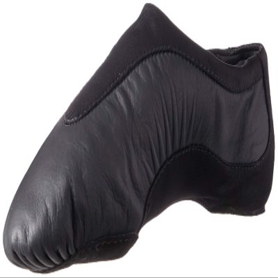 Bloch Women's Pulse Leather and Neoprene Split Sole Jazz Shoe, Black, 7 Wide