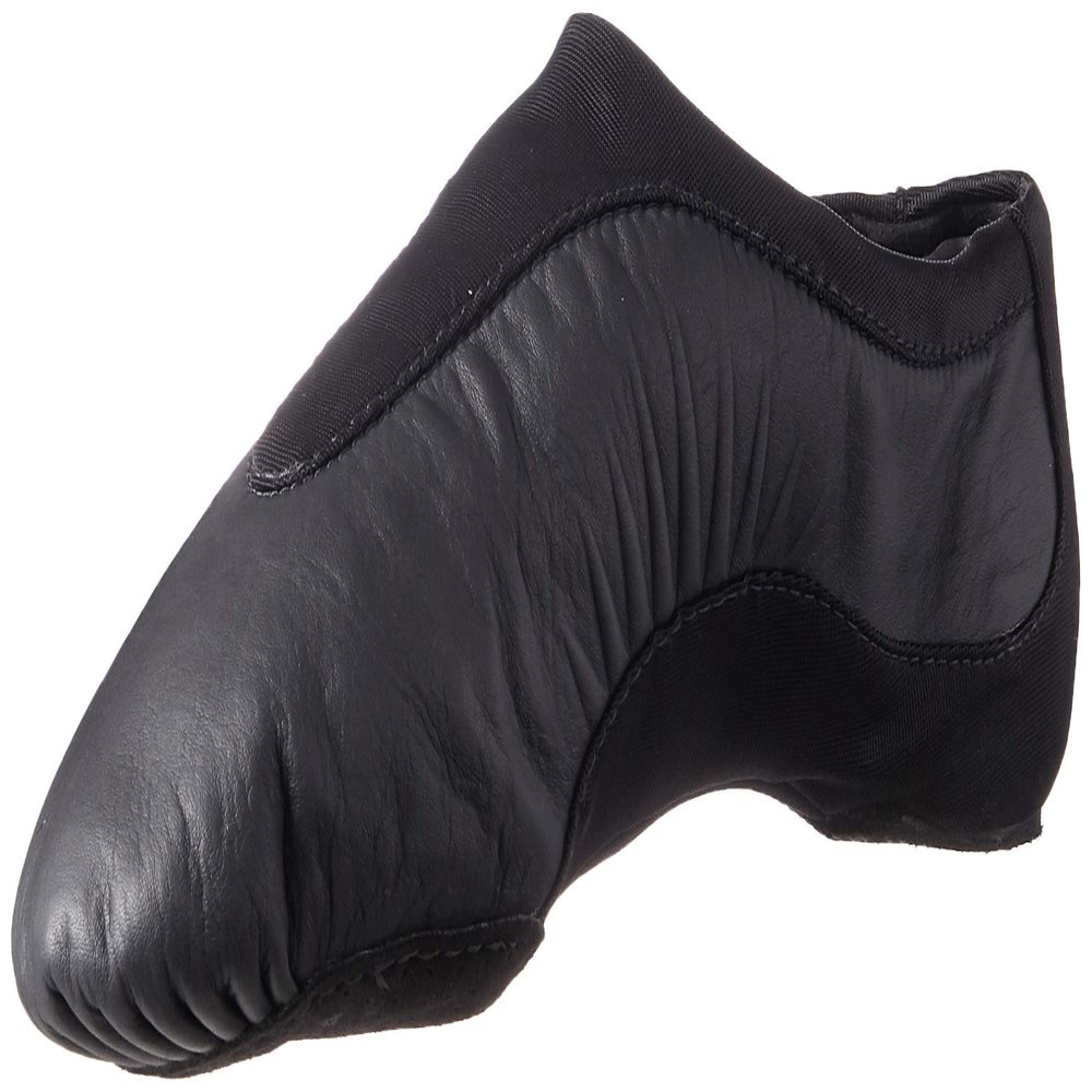 Bloch Women's Pulse Leather and Neoprene Split Sole Jazz Shoe, Black, 7 Wide
