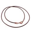 DragonWeave Antique Copper 1.8mm Fine Brown Leather Cord Necklace - 22 inches view 1