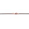 DragonWeave Antique Copper 1.8mm Fine Brown Leather Cord Necklace - 22 inches view 3