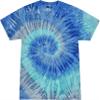 Colortone Tie Dye 100% Cotton T-Shirt for Kids 14-16, Large, Blue Jerry view 1