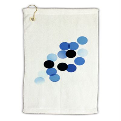 TOOLOUD Inverted Bokeh Micro Terry Gromet Golf Towel 16" x 25"