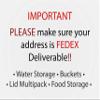 6 Gallon Samson Stackers, White, 6 Pack (30 Gallons), Emergency Water Storage Kit - New! - Clean! - Boxed! Bonus Spigot view 2