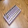 Solid Walnut Reloading Tray for 357, 38, 9mm, 40 S&W, 44 S&W - 50 Round Capacity view 2