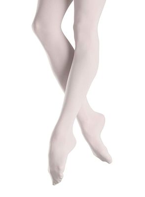 Bloch Dance Women's Endura Elite Footed Tight, White, Petite/Small
