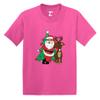 Santa & Reindeer - Elf Christmas Santa Infant/Toddler Cotton Jersey T-Shirt (Pink, 3T) view 1
