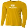 Hardcore Men's Long Sleeve Loose Fit Rash Guard Surf Shirt for Water Sports | Lightweight, Quick-Dry Swimwear Safety Yellow 3X-Large view 2