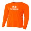 Hardcore Men's Long Sleeve Loose Fit Rash Guard Surf Shirt for Water Sports | Lightweight, Quick-Dry Swimwear Safety Yellow 3X-Large view 3