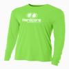 Hardcore Men's Long Sleeve Loose Fit Rash Guard Surf Shirt for Water Sports | Lightweight, Quick-Dry Swimwear Safety Yellow 3X-Large view 4