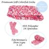 BambooMN Super Soft Knobby Microfiber Fuzzy Socks - 4 Pairs Assortment 97 view 2