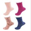 BambooMN Super Soft Knobby Microfiber Fuzzy Socks - 4 Pairs Assortment 96 view 1