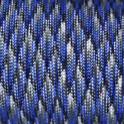1pcs 100ft 550 Paracord Parachute Cord Lanyard Mil Spec Type III 7 Strand Core Blue Camo(Blue Camo)