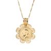 24k Gold Coin Pendant Celebrity Lucky Coin Pendant Necklace view 1