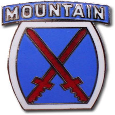 10th Mountain Division - Single Lapel Pin