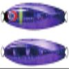JACKALL Metal Jig Lure, Anchovy Metal, Type 1, 8.8 oz (250 g), Horseshoe Purple view 1