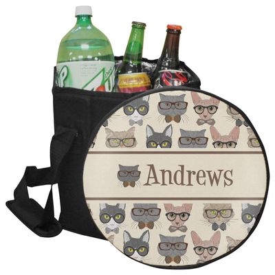 RNK Shops Personalized Hipster Cats Collapsible Cooler & Seat