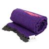 Open Road Goods Yoga Blanket - Thick Mexican Thunderbird Blanket - Handmade and Made for Yoga! (Dark Purple) view 3
