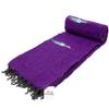 Open Road Goods Yoga Blanket - Thick Mexican Thunderbird Blanket - Handmade and Made for Yoga! (Dark Purple) view 4