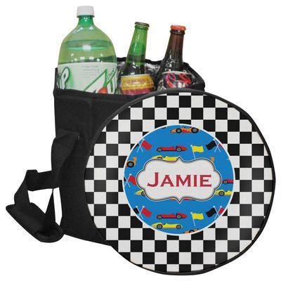 YouCustomizeIt Personalized Checkers & Racecars Collapsible Cooler & Seat