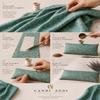 Candi Andi Handmade Luxe Serenity Eye Pillow - All-Natural Flaxseed - Unscented Weighted Eye Mask for Yoga, Meditation, Hot & Cold Therapy - Ruby Red - TEPV-RD view 3