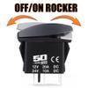 50 Caliber Racing LED Rocker Switch for Roof Lights  12V 20A Toggle Control with Backlight, Waterproof ON/Off Switch for UTV, Boat, ATV, Off-Road & Automotive Use, Orange, (5360A21) view 3