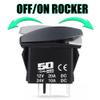 50 Caliber Racing LED Rocker Switch for Roof Lights  12V 20A Toggle Control with Backlight, Waterproof ON/Off Switch for UTV, Boat, ATV, Off-Road & Automotive Use, Green, (5360A24) view 3