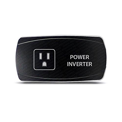 CH4x4 Rocker Switch Power Inverter Symbol - Horizontal - Red LED