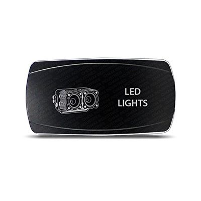 CH4x4 Rocker Switch Led Lights Symbol 4 - Horizontal - Amber LED