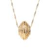 18k Gold Plated Elegant Round Statement Long Pendant Necklace view 1