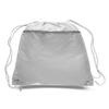 2 Dozen (Pack of 24) - Polyester Drawstring Bag (White, 24) view 1