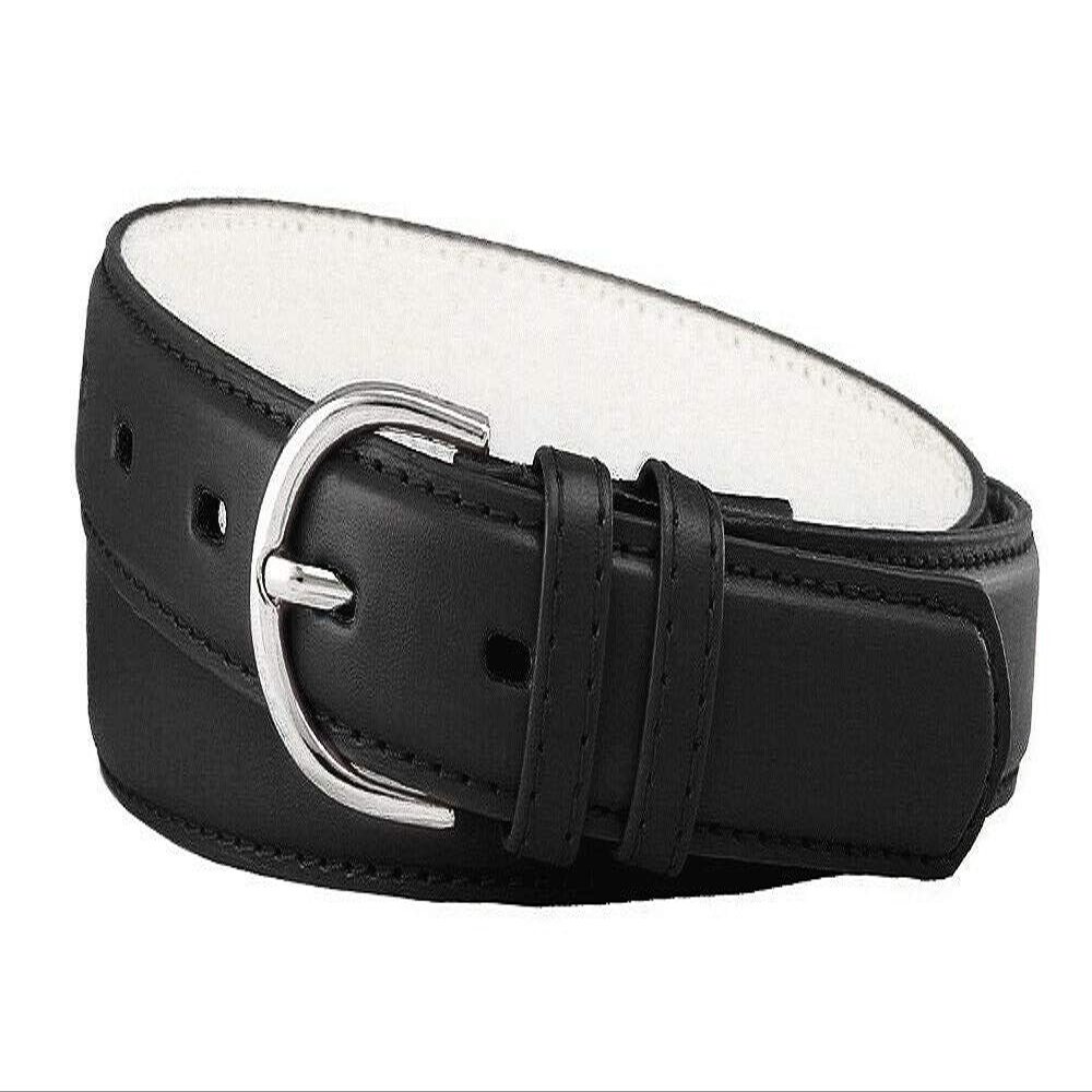 188 Women's Belts Ladies Fashion Skinny Soft Dress Casual Leather Belt 1-1/8" (30mm) wide (Black, M)