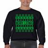 ALLNTRENDS Men's Crewneck Sweatshirt Merry Litmas Ugly Christmas Sweater (3XL, Black) view 1