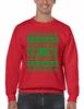 ALLNTRENDS Men's Crewneck Sweatshirt Merry Litmas Ugly Christmas Sweater (2XL, Red) view 1