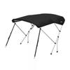Oceansouth Breakwater Sportz Bimini Top  4ft with Rear Support Poles, Waterproof Includes Storage Boot (Black, 51"-59") fishing bows sun shade boat waterproof cover boot storage bow pole covers beach view 1