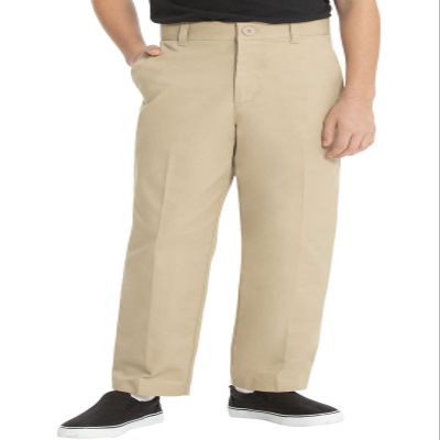 Classroom School Uniforms Big Boys Flat Front Pant, Khaki, 8