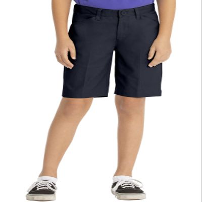 Classroom School Uniforms Big Girls Flat Front Low Rise Short, Dark Navy, 8