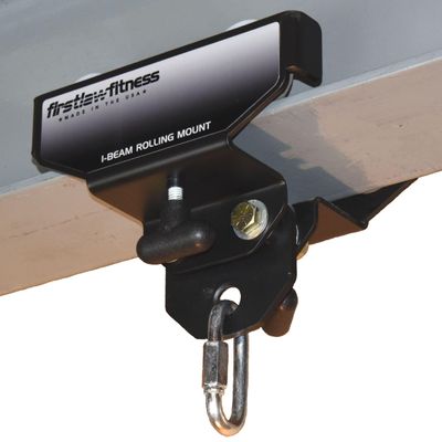 Firstlaw Fitness I-Beam Rolling Punching Bag Mount - Black Stickers (Sized for 9.75" Wide I-Beam)