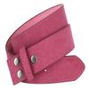 Men's Square Buckle Casual Jean Suede Leather Belt 1 1/2" Wide (Pink, 42) view 3